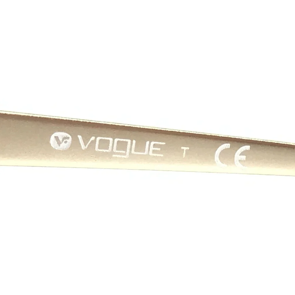 Vogue Eyeglasses Frames VO5190 2463 Blue Gold White Cat Eye Floral 52-17-140